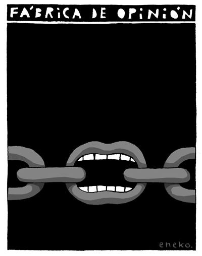 En unas cadenas, un eslabón tiene dientes