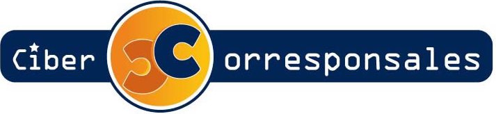 logo azul de cibercorresponsales
